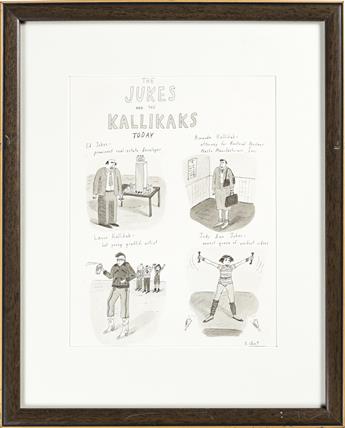 ROZ CHAST (1955- ) (THE NEW YORKER) The Jukes and the Kallikaks Today.